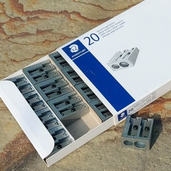 스테들러 점보연필 가능 메탈 2홀 연필깎이 510 20