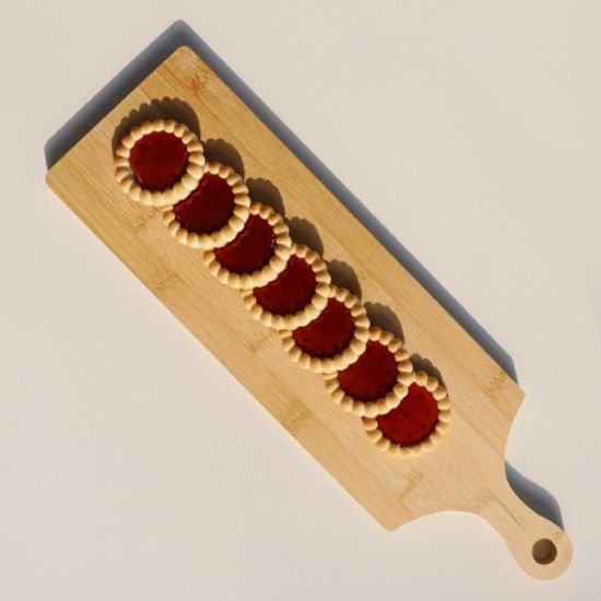 밤부 직 사각 손잡이 우드 캠핑 도마, 서빙보드