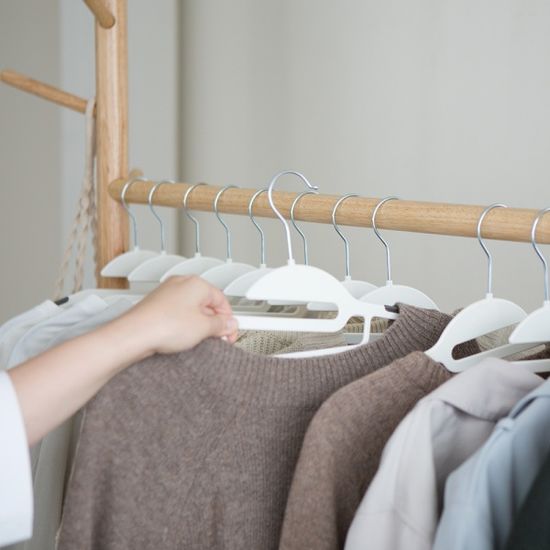 올모 논슬립 플라스틱 옷걸이/목늘어남방지 30p