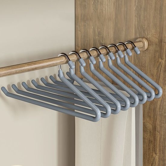 제트 논슬립 바지걸이 10p세트 하의 치마 코팅 옷걸이