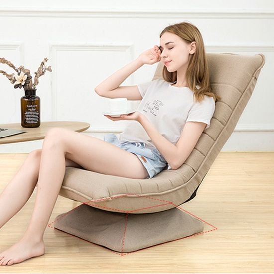 패브릭 각도 조절 1인용 소파 (아이보리)