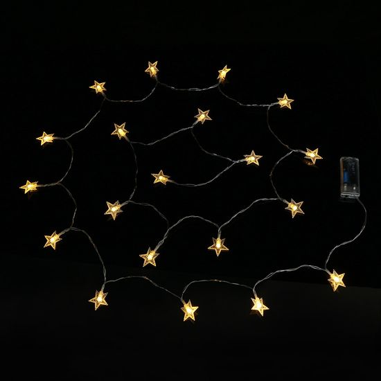 [도토로]20구 LED 별 가랜드 전구(2.8m) (웜색)