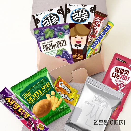 스낵24 댕댕이 꽉찬 과자 선물 세트 12p