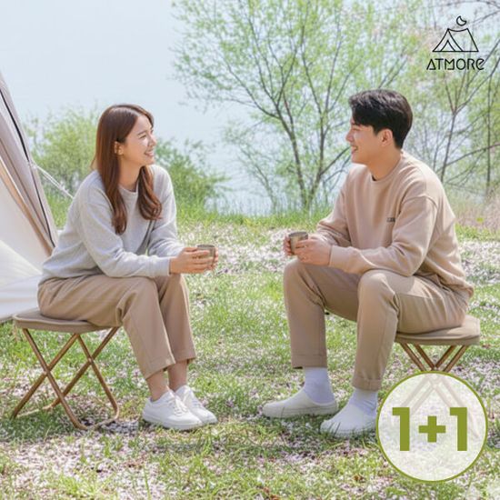 [1+1]엣모어 초경량 3초셋업 휴대용 접이식 캠핑 의자