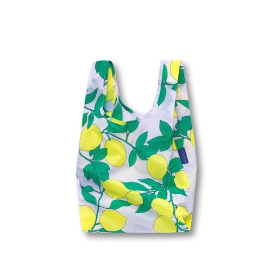 [바쿠백] 소형 베이비 에코백 장바구니 Lemon Tree