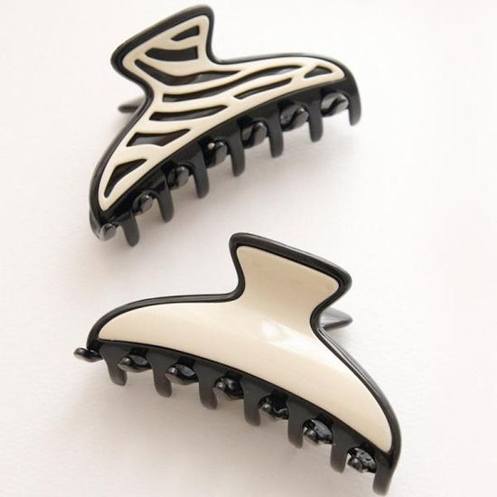 바이데이지 프랑스 셀룰로오스 블랙 집게핀 Bh0826