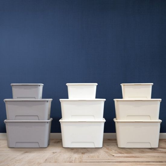 탑백 대형 리빙박스 52L 1P 대용량 옷 정리함(네임텍)