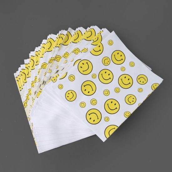 노란 스마일 페이퍼백 90p세트 선물 답례품 M형봉투