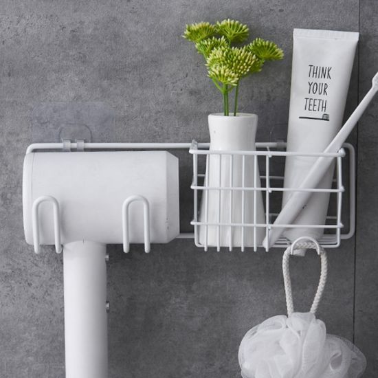 심플라인 접착식 드라이기 거치대(화이트)