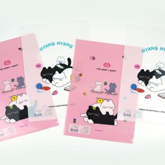 핑크풋 냥냥홀더화일