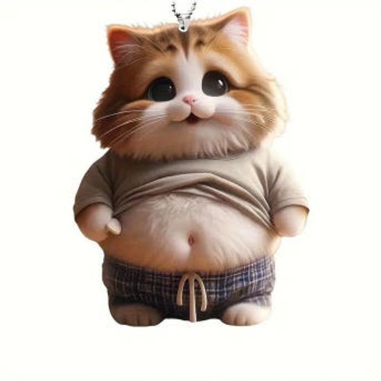 4종 뚱냥이 시바견 아크릴 키링 병맛 웃긴 쓸데없는