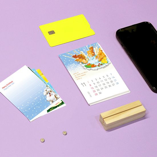 2026년캘린더(카드 탁상달력)_ 충만 (홀더,자석포함)