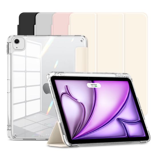 아이패드 에어13 7/6세대 클리어범퍼 펜슬수납 케이스