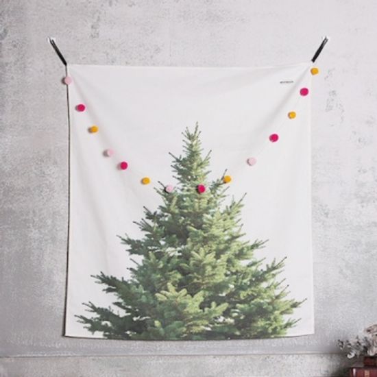 패브릭 행잉 크리스마스 트리 / 패브릭 포스터