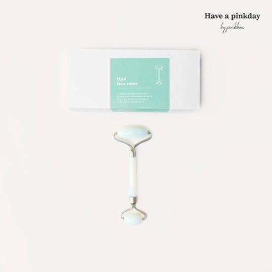 1+1 천연 오팔 페이스롤러+하트스톤 괄사 세트