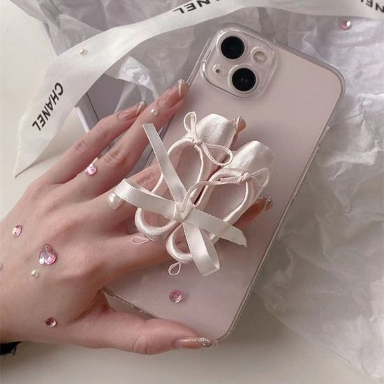 아이폰 갤럭시 리본 발레리나 슈즈 그립 스마트 톡