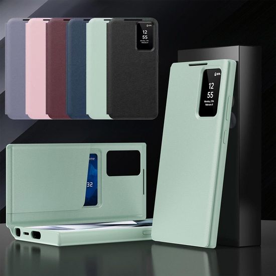 갤럭시 S23 S22 스마트 뷰 플립 커버 카드지갑 케이스