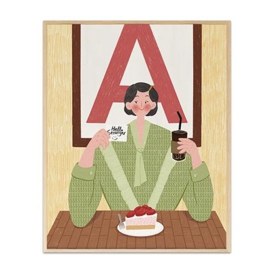 Hello, Stranger, 다진 그림 인테리어 거실 액자