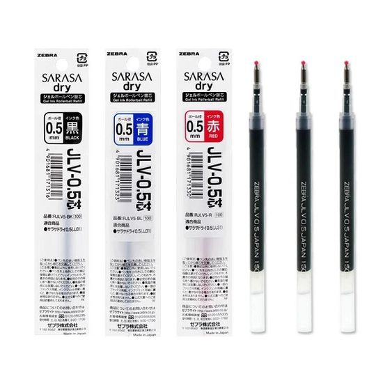 제브라 사라사 드라이 0.5mm 리필심 JLV-0.5 1개