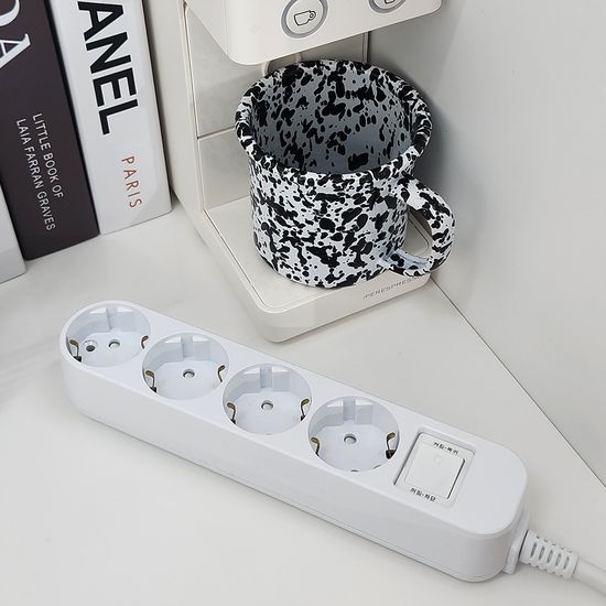 에스탭 국산 멀티탭  4구 과부하차단 스위치 