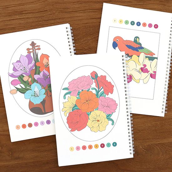 색을 칠하다 - 숫자 컬러링 북① (색칠하기 드로잉)