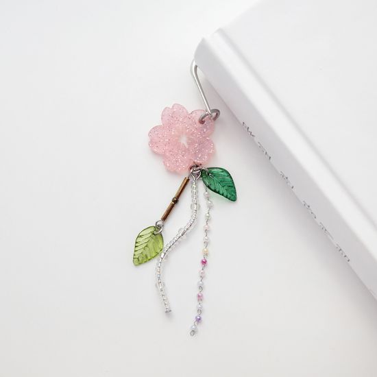 봄날 벚꽃 책갈피 금속 북마크 봄꽃 