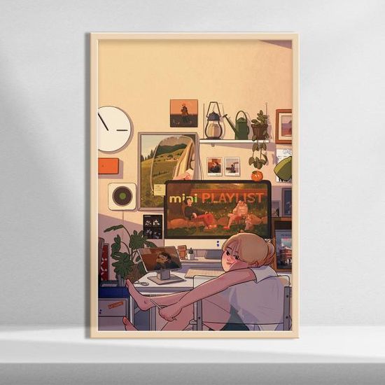 작업, 미니 그림 인테리어 거실 액자