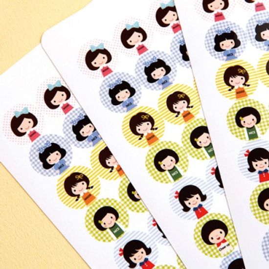 [기성]칭찬스티커 15mm 3장 150개