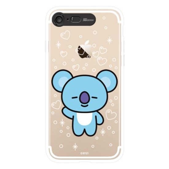 BT21 iPhone8 /7 se2/3 코야 클리어 라이팅 케이스 