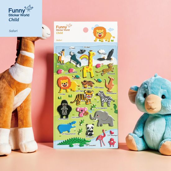 퍼니스티커 C511.3 동물원 캐스팅 차일드