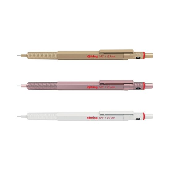 [로트링] 600 샤프 0.5mm (핑크/골드/펄 화이트 택 ) 