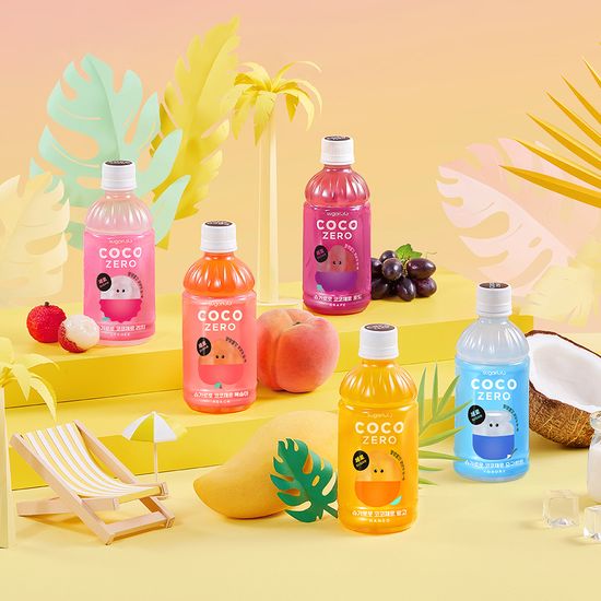 무설탕 젤리음료 슈가로로 코코제로 5종 6병 모음