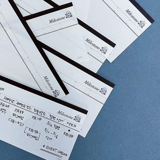 100P 플래너 메모패드 | B Line Milestone Memo Pad  