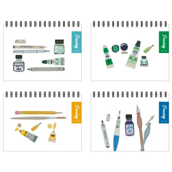 꿈드림22 위드나 PP 일러스트 드로잉북 130매 80-0067