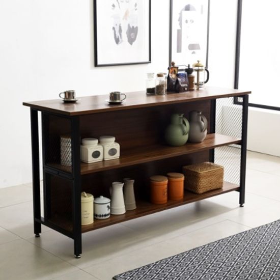 스틸 메쉬홈바 아일랜드 렌지대선반 주방수납장