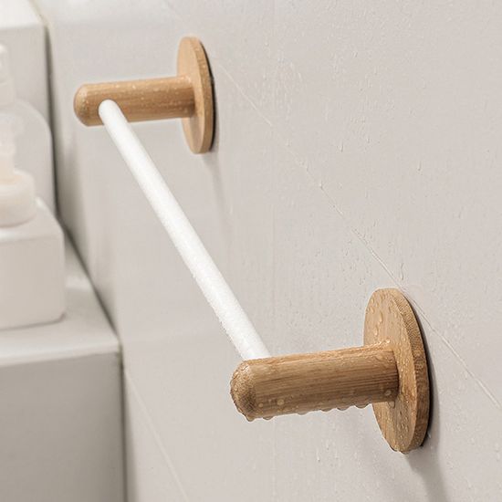 욕실 화장실 우드 수건걸이 55cm