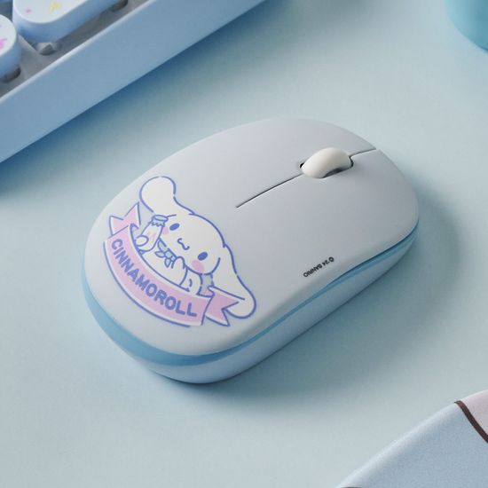 시나모롤 저소음 무선 마우스-밀크팩