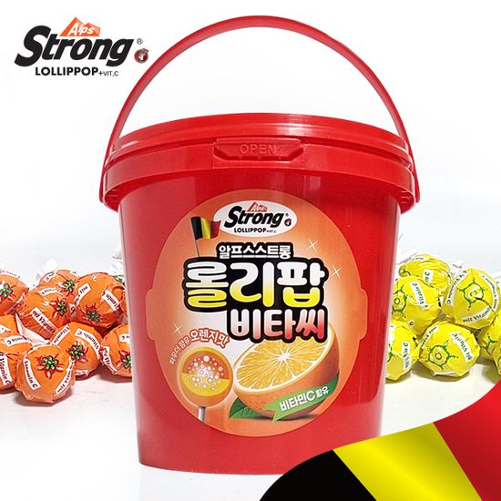 알프스스트롱 롤리팝비타씨 캔디-30개입(두가지맛)