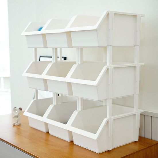 이유 적층형 다용도 정리함 12P 분리 수납 바스켓