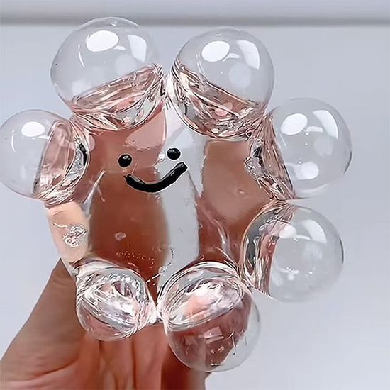 귀여운 문어 버블 뽁뽁이 말랑이 투명 스퀴시 찐득볼