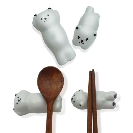 곰돌이 수저 받침대 숟가락 젓가락 커트러리 선물
