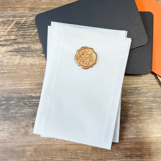 청첩장 카드 반투명 트레싱지 트레이싱지 종이 봉투