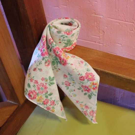 추억 꽃 (손수건 스카프)