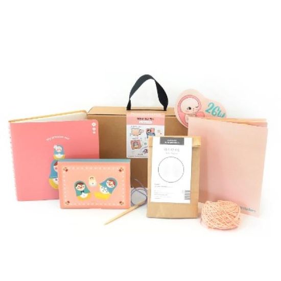 임신선물패키지 0~40주 태교 박스 (5종구성)  - Pink