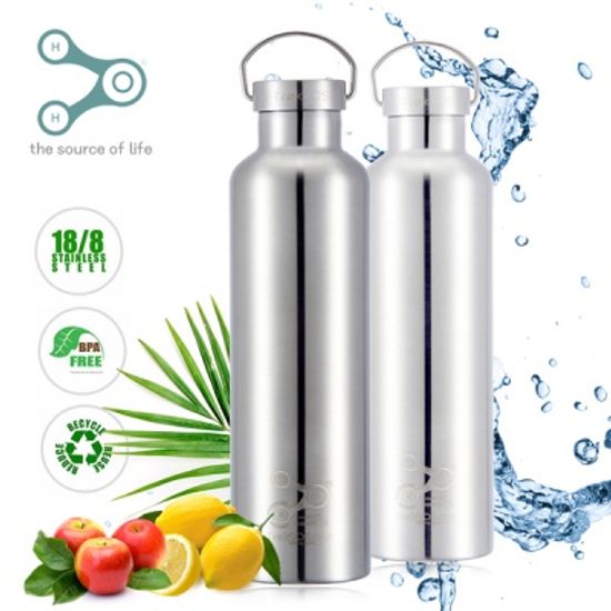 스테인레스 보온 보냉 물병 1000 ml (메탈캡/무광) BR1000
