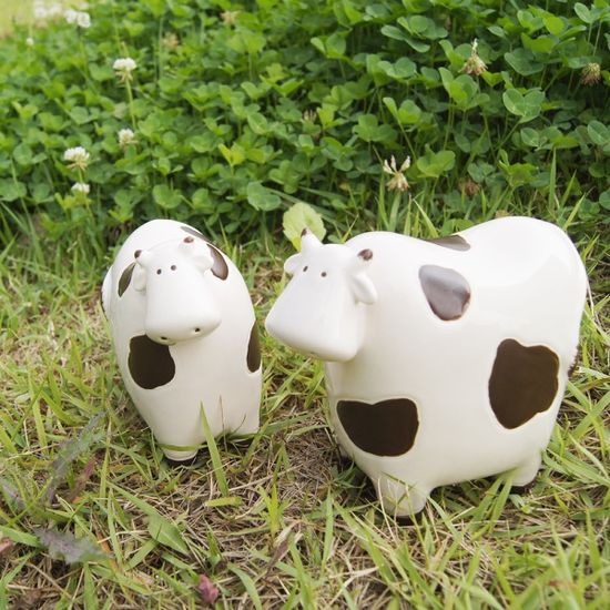 프렌치 도자기 젖소 2종 세트 - Large