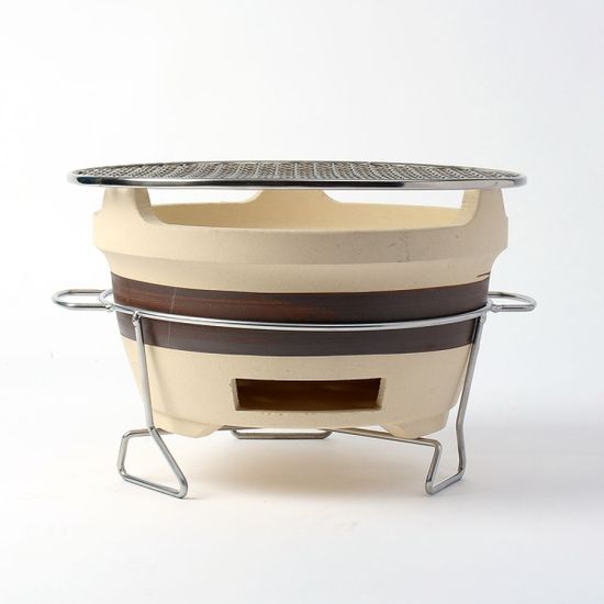 감성캠핑 토기 미니 화로(24cm) 1인용 실내 소형화로