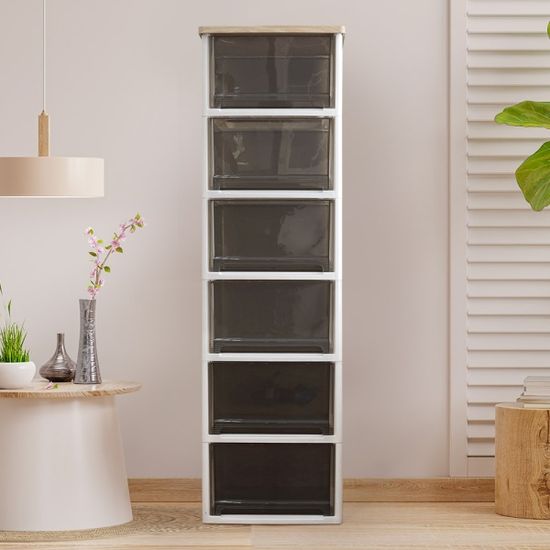 어반 우드상판 베이직 서랍장 6단 (3color)