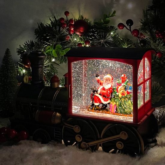 크리스마스 오르골 - 올드맨 트레인 기차 워터볼