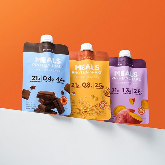 밀스 단백질 21g 프로틴 쉐이크 3종(40g x 7팩)